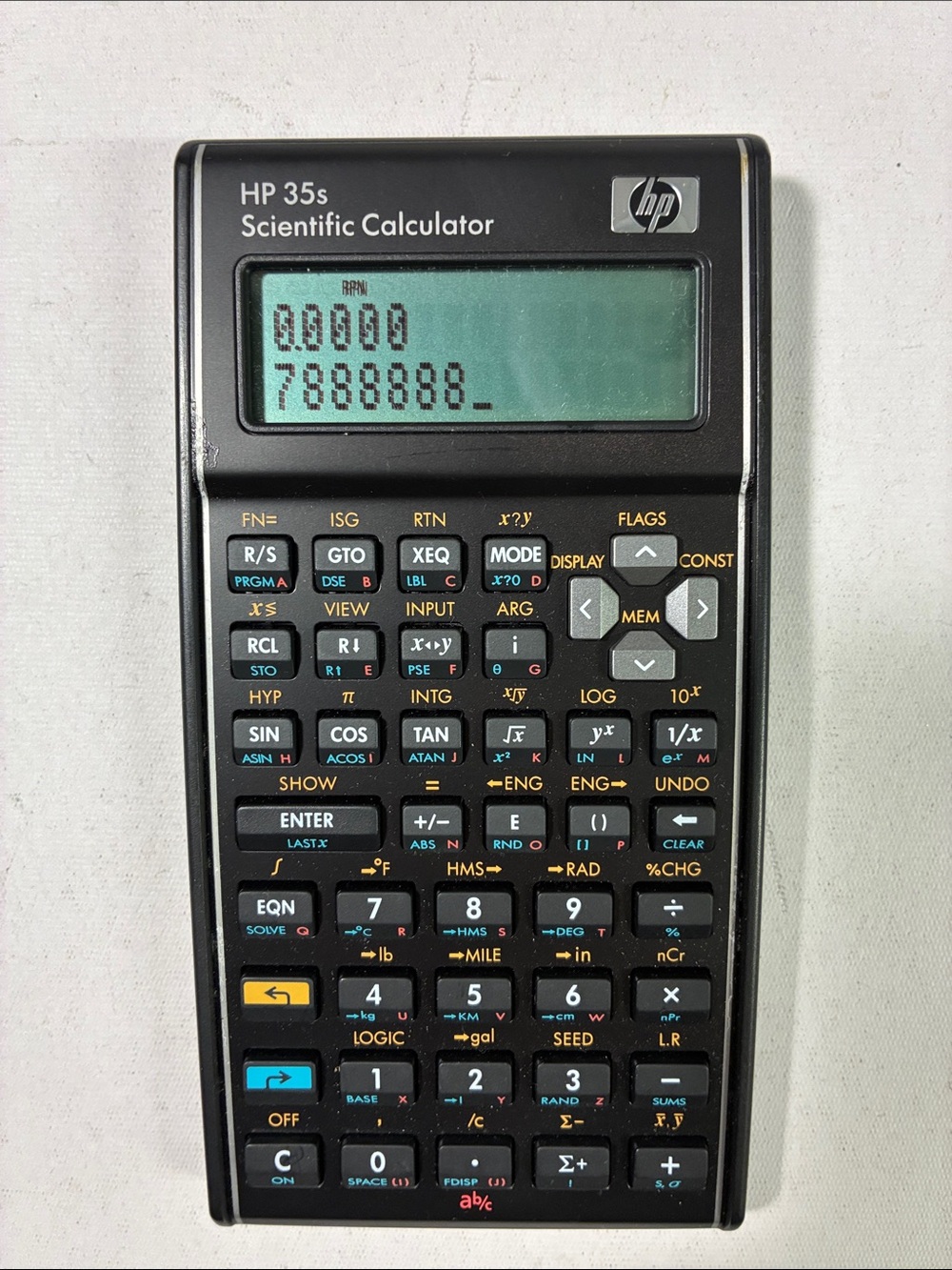 HP 35s Scientific Calculator - Black with Green Display